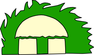 Small Building Shed Dome clip art Free Vector