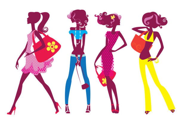 Stylish cartoon characters 10 vector - Vector People free download