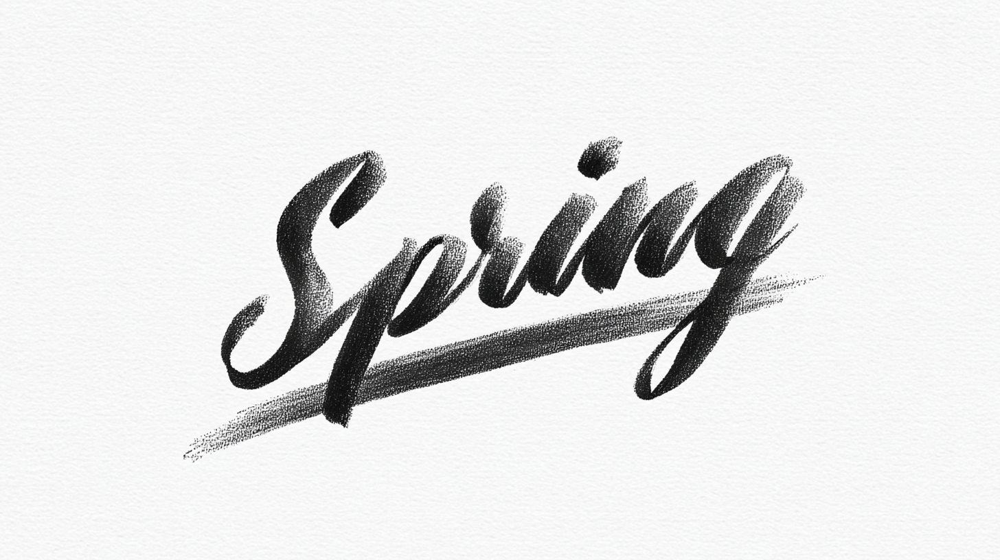 Spring Brush Lettering