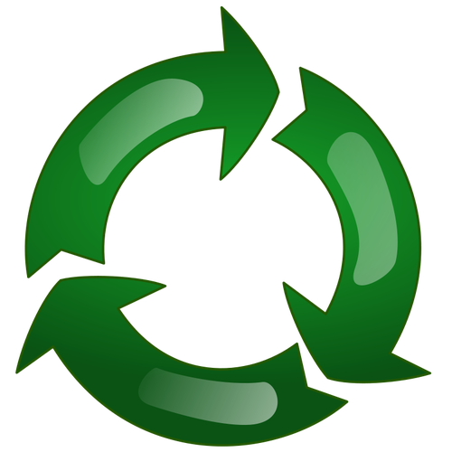 Recycling-Zeichen Vektor Zeichnung | Public Domain Vektoren