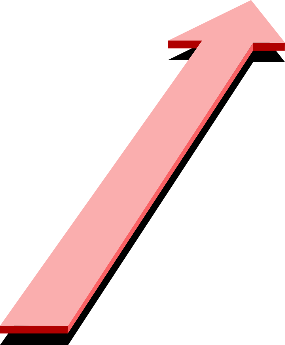 Arrow Red | Free Stock Photo | Illustration of a 3d pink up arrow ...