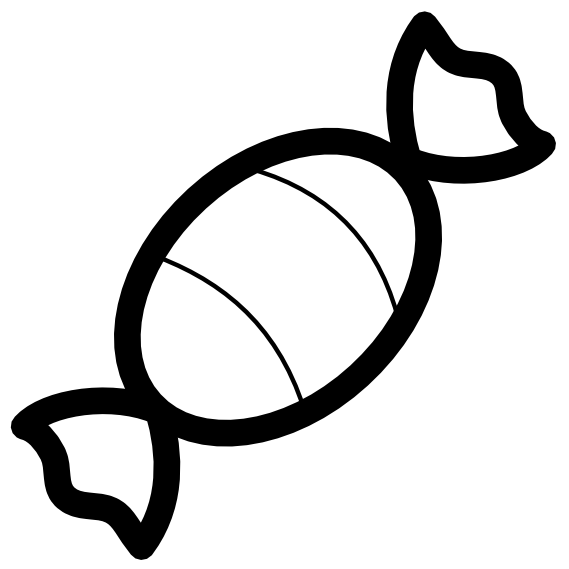 pitr candy icon black white line art scalable vector graphics svg ...
