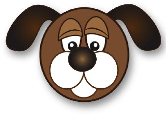 Clipart sad dog face
