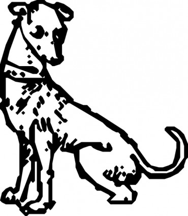 Dog Clip Art Black And White - Free Clipart Images