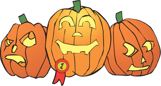 Cartoon Of Best Jack O Lantern Faces Clip Art, Vector Images ...
