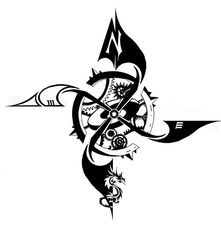 Compass Tattoo Design | Compass ...
