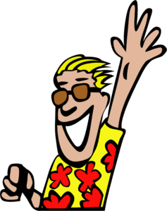 Hand waving goodbye clipart