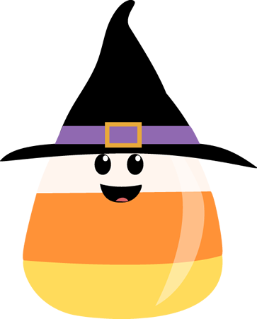 Cute candy corn clipart