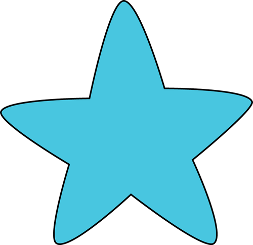 Blue Star Cartoon Clipart