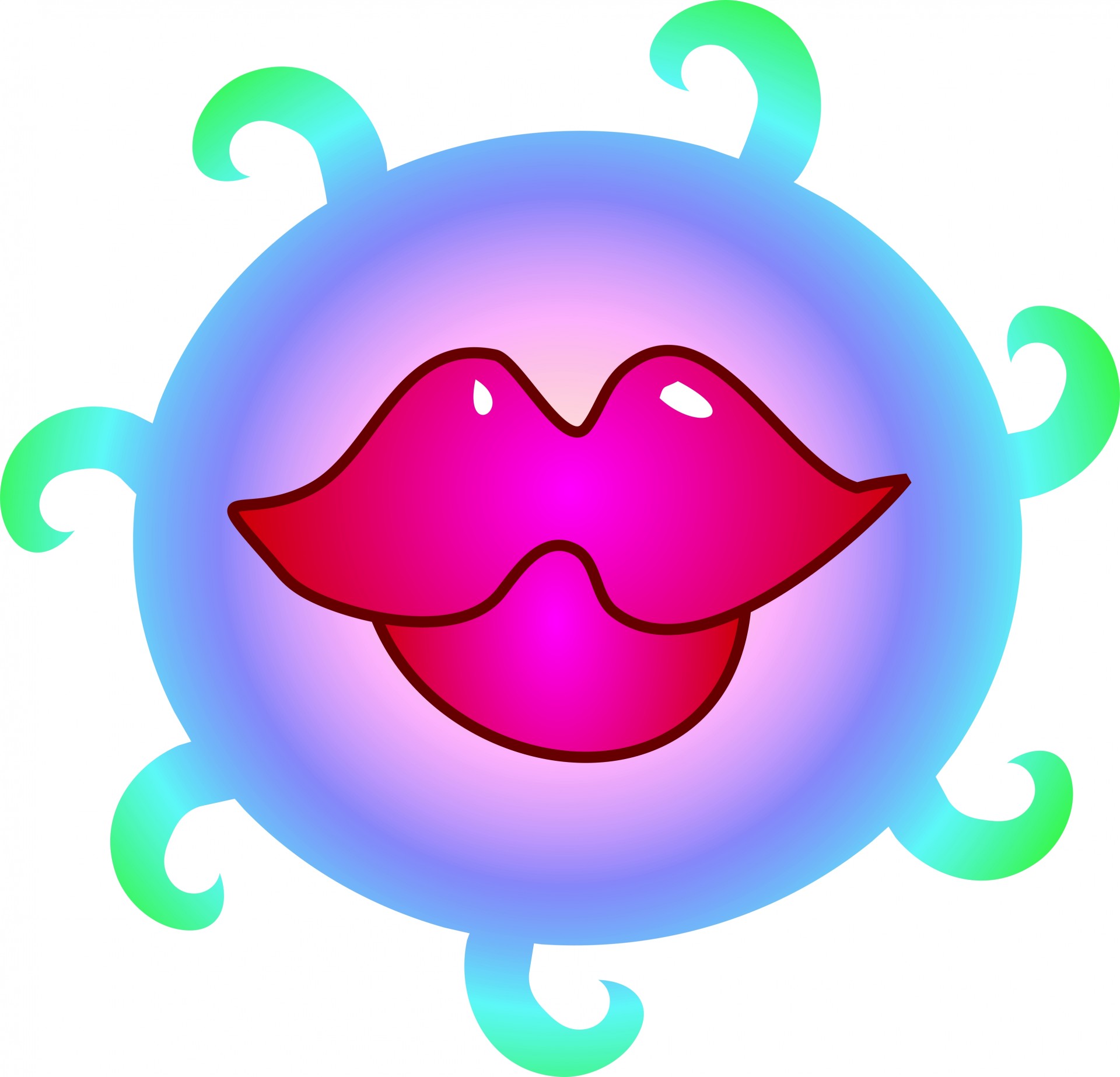 Cartoon Germ Virus Free Stock Photo - Public Domain Pictures