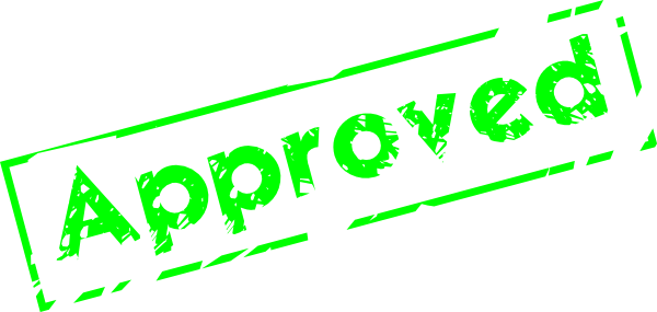 Stamp of approval clipart free