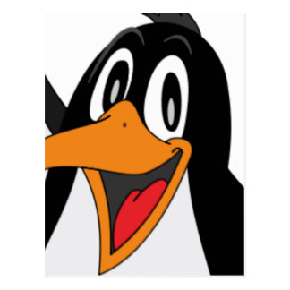 Penguin Face Postcards | Zazzle