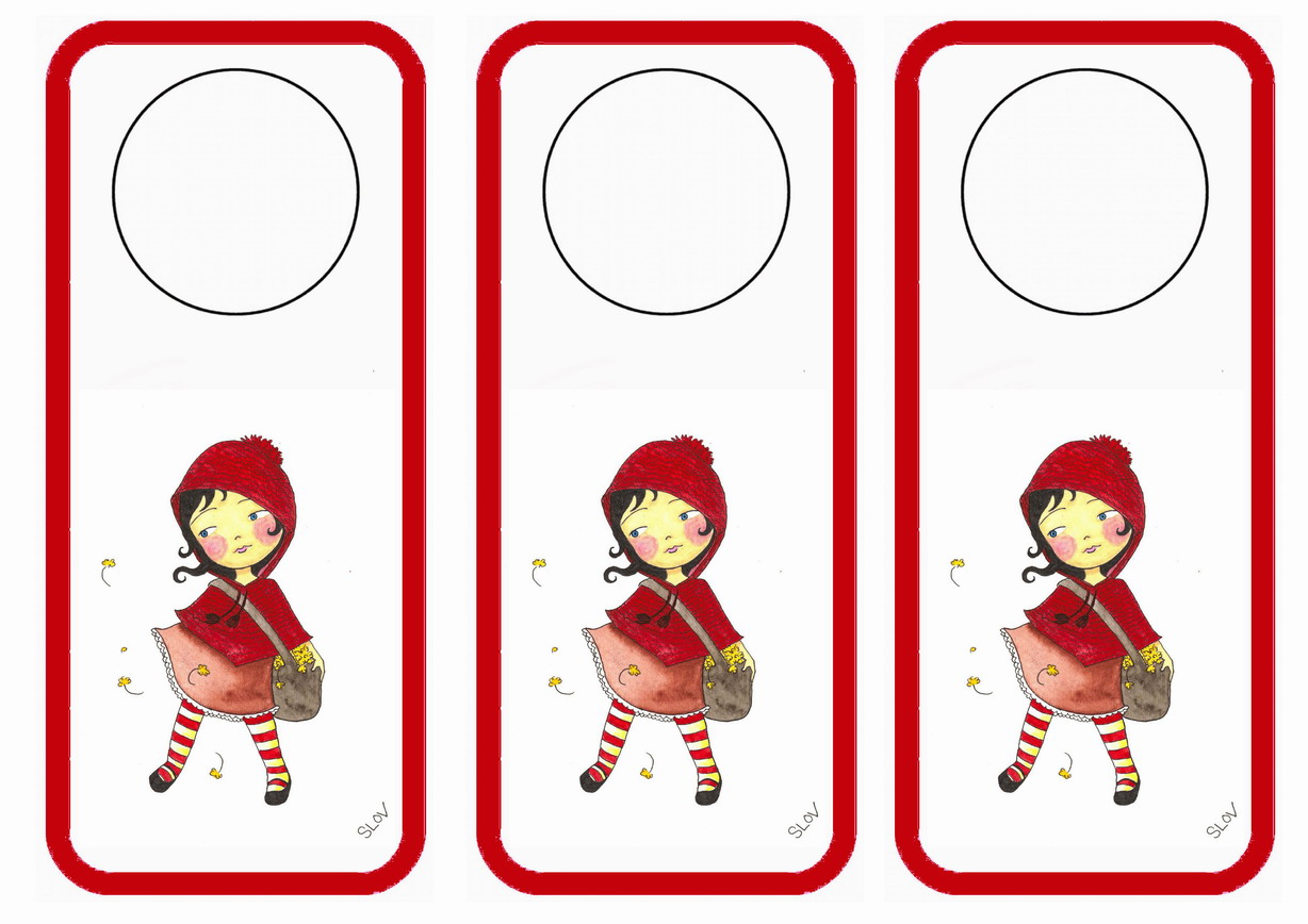 Little Red Riding Hood Door Hangers – Birthday Printable