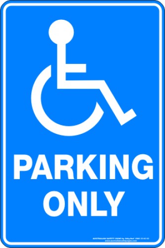 DISABLED PARKING ONLY - Discount Safety Signs Australia