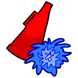 Red Cheer Megaphone Clipart - Free Clipart Images