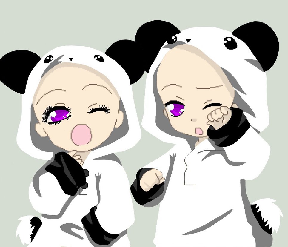 Panda Twin Hoodie Base by Bordomgirl5 on DeviantArt