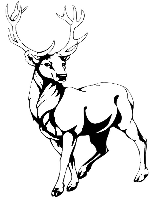 Coloriage renne Ã  imprimer gratuitement