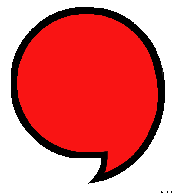 Red Comma Clipart
