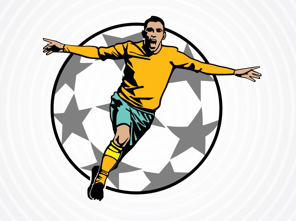 Soccer Victory Vector Art &amp; Graphics | freevector.com