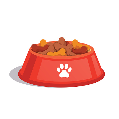Dog Food Clip Art, Vector Images & Illustrations
