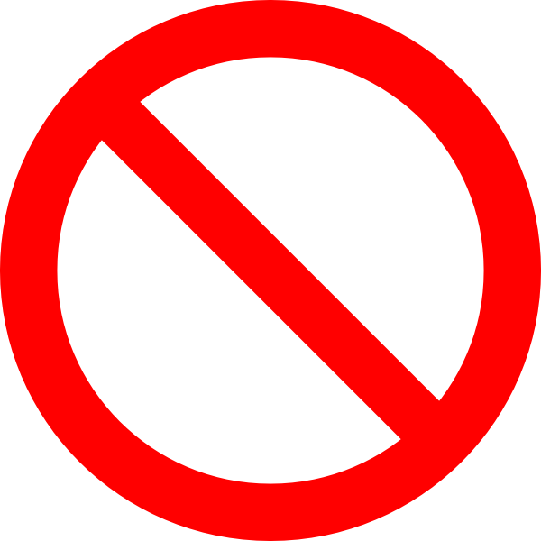 Circle Slash Symbol - ClipArt Best
