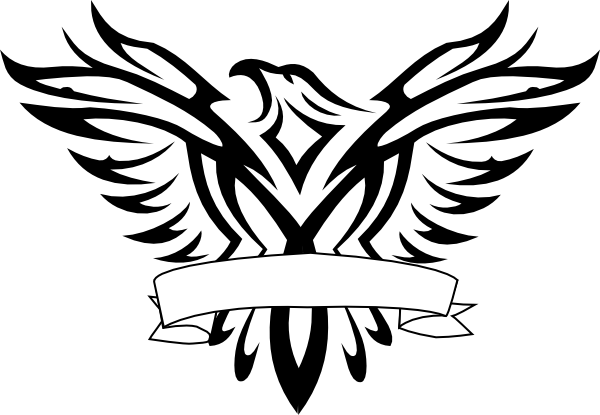 Eagle Black And White Eagle Logo Logo Of A Grinning Bald Eagle ...