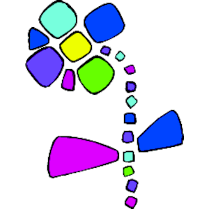 Mosaic Flower Standing clipart, cliparts of Mosaic Flower Standing ...