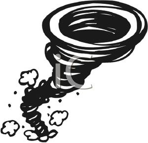Moving tornado clipart