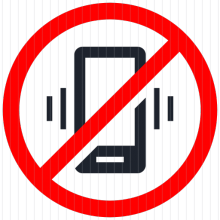 No phone sign icon from Lyra collection. | Icon Alone