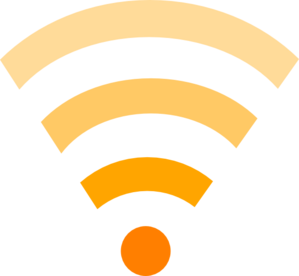 Orange Wifi Link clip art - vector clip art online, royalty free ...