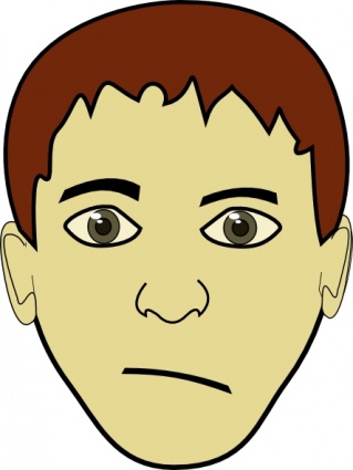 Brown Hair Boy Face clip art - Download free Other vectors