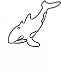 Whale Outline coloring page | Super Coloring
