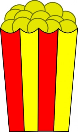Popcorn clip art Vector clip art - Free vector for free download