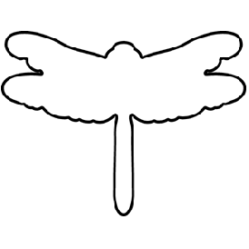 Dragonfly Outline Die by Serendipity Stamps