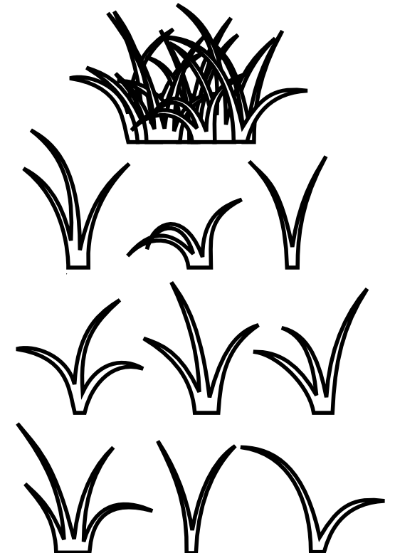 Grass Black White Line Art Coloring Book Colouring Super Duper ...