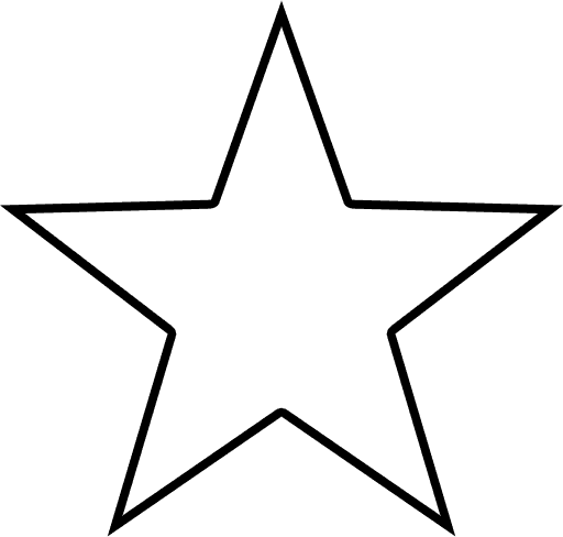 Black Outline Star - ClipArt Best
