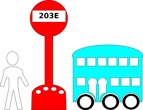 Bus Station Cartoon clip art Free Vector