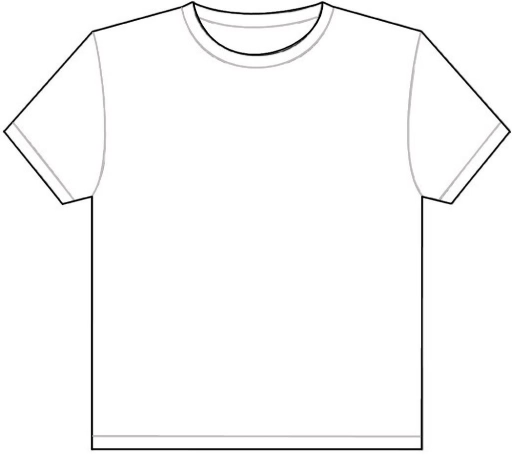 Blank T-shirt Template @BBT.com