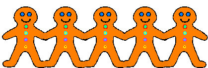Gingerbread Man Doll Chain