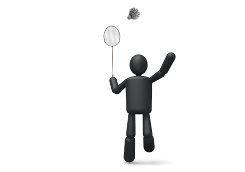 Badminton / smash - Free material - Sports - Pictogram