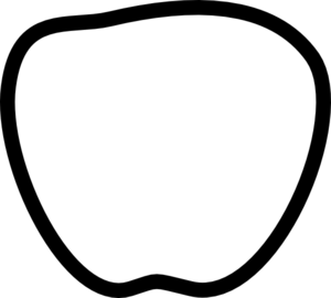 Apple Black And White clip art - vector clip art online, royalty ...