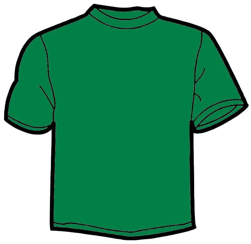 Green T Shirt Template - ClipArt Best