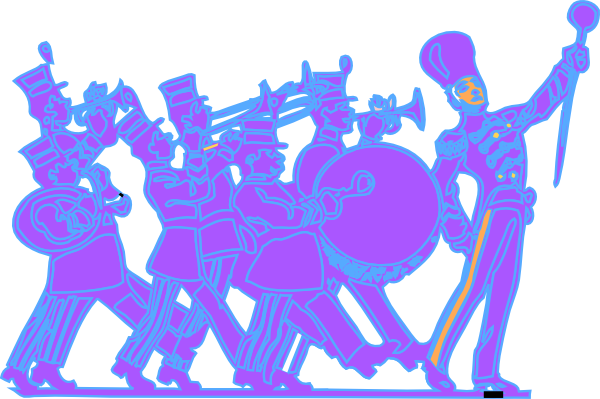 Purple Blue Band clip art - vector clip art online, royalty free ...