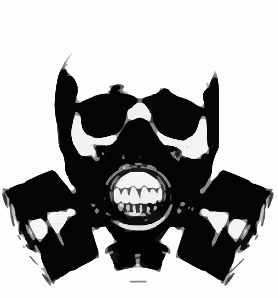 Skull Gas Mask Bones Clip Art Vector Clip Art Online Royalty