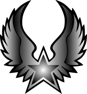 Rock Star Black White clip art - vector clip art online, royalty ...
