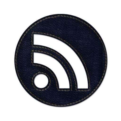 Rss circle Icon | Blue Jeans Social Media Iconset | Mysitemyway.