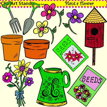 CLIP ART PLANT A FLOWER