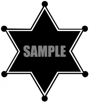 Sheriff badge clip art