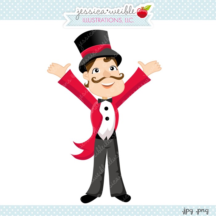 Circus ringmaster clipart