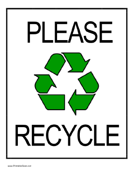 Recycling Signs